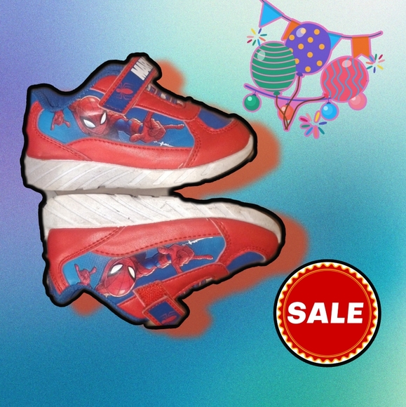 MARVEL:(RED&BLUE)SPIDERMAN & PRO-PLAYER:BLACK SNEAKERS TODDLERS 8&9 - Picture 3 of 8